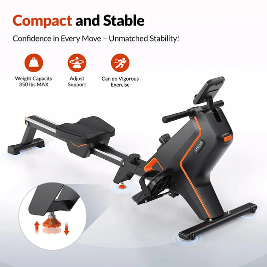 Foldable Compact Magnetic Rowing Machine