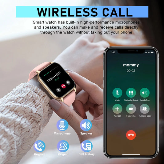 Waterproof Smart Watch with Touch Screen Fitness Trackers