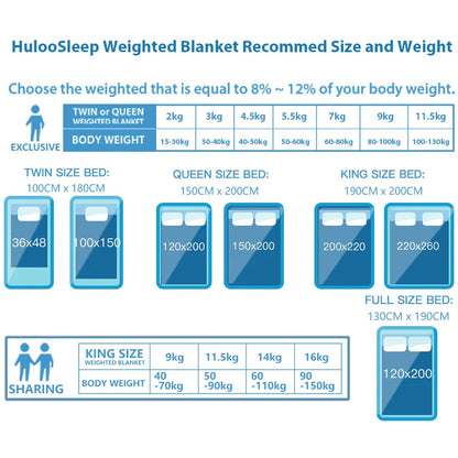 Gray Casual Weighted Blanket with Premium Glass Beads