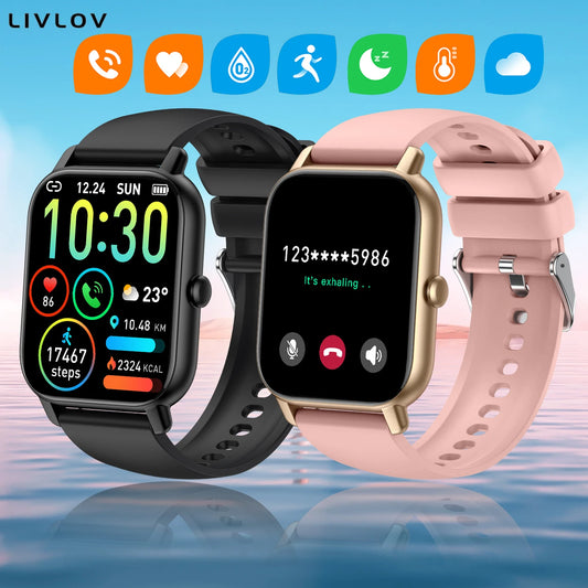Waterproof Smart Watch with Touch Screen Fitness Trackers