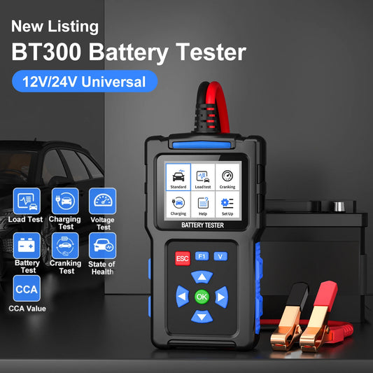 Battery Tester Analyzer for Car & Motorcycle