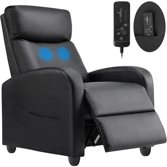 Adjustable Leather Recliner Massage Chair