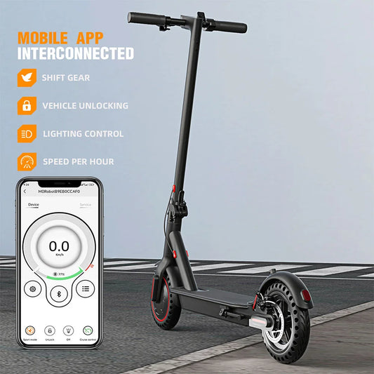 Foldable Lightweight Electric Scooter with Dual Brake System
