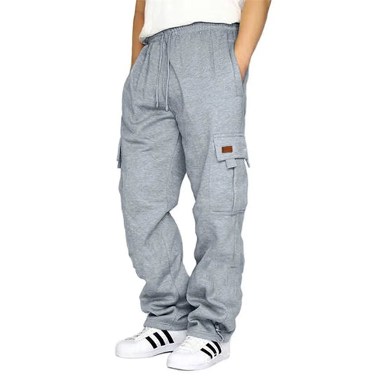 Men’s Loose Athletic Drawstring Cargo Pants